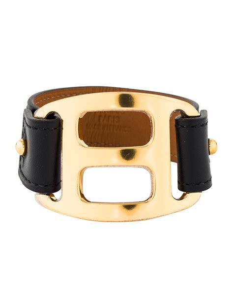 hermes leather bangle